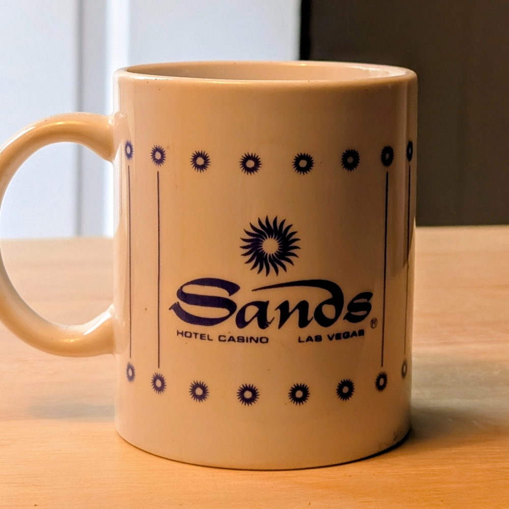Heavy Restaurantware Advertising Coffee Mug Sands Hotel & Casino Las Vegas